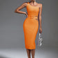 Dadhami Orange Bandage Dress