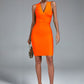 Kaveri Orange Bandage Dress