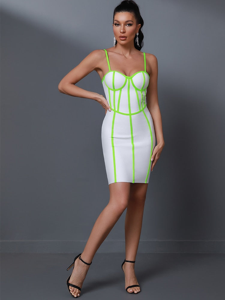Veena Green Bandage Dress
