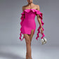 Janvi Pink Bandage Dress