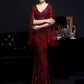 Elegant Sequined Maxi Dress