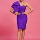 Sheena Purple One Shoulder Dress