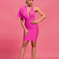 Diksha Hot Pink Bandage Dress